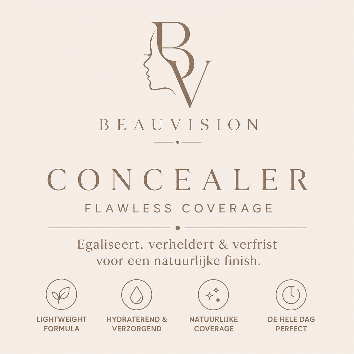 BEAUVISION Egaliserende Concealer – Voor een Stralende, Natuurlijke Finish