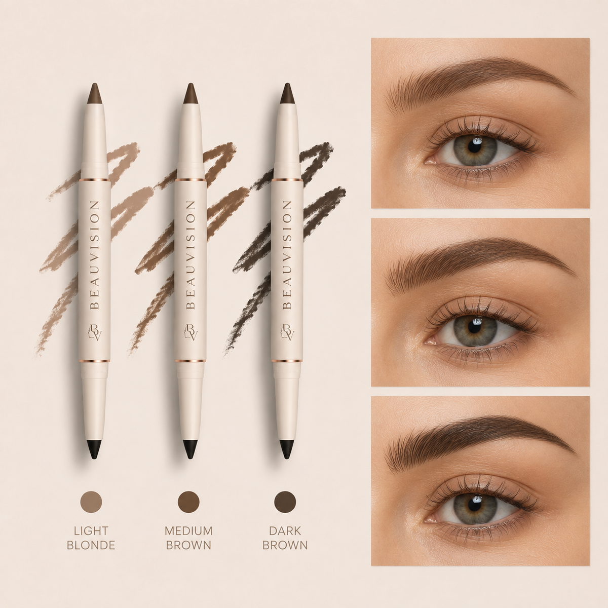 BEAUVISION Duo Define – 2-in-1 Wenkbrauw & Eyeliner Potlood